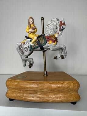 American Carousel Tobin Fraley Music Box Carousel Horse LE 416/4500